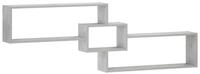 vidaXL Wandregal 158 x 17 x 53 cm Wandregal Betongrau 158x17x53 cm Holzwerkstoff