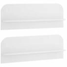 vidaXL Wandregal 102 x 135 x 375 cm Wandregal 2 stk Wei&szlig; 102x13,5x37,5 cm