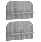vidaXL Wandregal 60 x 135 x 375 cm Wandregal 2 stk Sonoma-Grau 60x13,5x37,5 cm