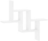 vidaXL Wandregal 87 x 17 x 75 cm Wandregal Wei&szlig; 87x17x75 cm Holzwerkstoff