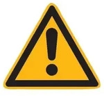 wolk Warnschild SafetyMarking Warnschild Folie SL 50 mm Warnung vor einer