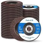 LuxusKollektion F&auml;cherschleifer F&auml;cherscheiben Grau115 MM 25 PCS 40 60 80 120...