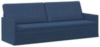 vidaXL Sofa 220 x 81 x 82 cm 3-Sitzer Sofa Blau 220x81x82 cm Stoff, 1 Teile