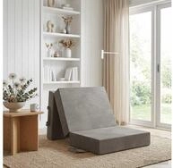 vidaXL Sofa vidaXL Klappsofa Bett 75 x 63 x 45 cm Hellgrau