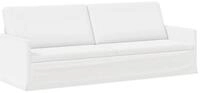 vidaXL Sofa 220 x 81 x 82 cm 3-Sitzer Sofa Wei&szlig; 220x81x82 cm Stoff, 1 Teile