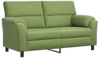 vidaXL Sofa 174 x 85 x 93 cm Sofa Hellgr&uuml;n 174x85x93 cm Samt, 1 Teile
