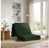 vidaXL Sofa vidaXL Klappsofa Bett 75 x 63 x 45 cm Dunkelgr&uuml;n