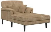 vidaXL Sofa 101 x 174 x 90 cm Chaiselongue Taupe Cordstoff Relaxsofa...
