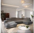 Masseno Ecksofa CORENO mit Schlaffunktion U-Form, Sofa mit Bettkasten