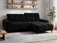 Beautysofa Ecksofa MARCO MINI mit elektrischer Sitztiefenverstellung, Hoher