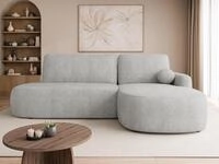 MIRJAN24 Ecksofa Loridu O, mit Bettkasten und Schlaffunktion, L-Form mit freier