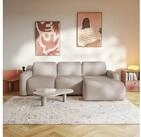 Selsey Ecksofa CARNOS MINI, Ecksofa mit Ottomane, Chenille-Bezug,...