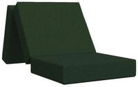 vidaXL Bett Klappsofa Bett 90 x 63 x 45 cm Dunkelgr&uuml;n (1-tlg)