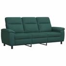 vidaXL Sofa 214 x 90 x 95 cm Sofa Dunkelgr&uuml;n 214x90x95 cm Stoff, 1 Teile