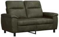vidaXL Sofa 158 x 90 x 95 cm Sofa Olivegr&uuml;n 158x90x95 cm Kunstwildleder, 1...