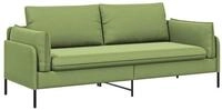 vidaXL Sofa 222 x 81 x 89 cm 3-Sitzer-Sofa 3-Sitzer Hellgr&uuml;n 222x81x89 cm...