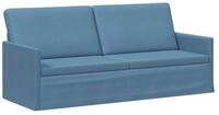 vidaXL Sofa 190 x 81 x 82 cm 3-Sitzer Sofa Blau 190x81x82 cm Cordstoff, 1 Teile