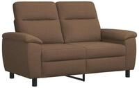 vidaXL Sofa 158 x 90 x 95 cm Sofa Braun 158x90x95 cm Stoff, 1 Teile