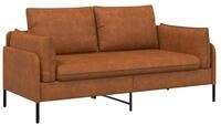 vidaXL Sofa 188 x 81 x 89 cm 2-Sitzer Sofa Braun 188x81x89 cm Kunstleder, 1...