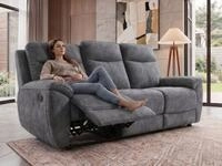 Beautysofa 3-Sitzer DOLCE Relax-Sofa, Wohnzimmer-Sofa mit Fu&szlig;st&uuml;tze und
