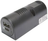 ProCar Kfz-Relais ProCar Aufbau-Power USB-C&reg;/A Doppelsteckdose 12 oder 24 V/DC