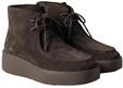Schn&uuml;rboots CALVIN KLEIN "FLATF LACE UP APR CUT BOOT", Damen, Gr. 36, braun