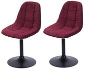 PROREGAL&reg; Esszimmerstuhl Esszimmerstuhl drehbar, Material, Farbe (2 St),...
