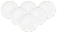 Seltmann Weiden Brotteller Liberty Goldrand Brotteller &oslash; 17,5 cm 6er Set, (6...