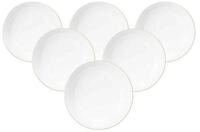 Seltmann Weiden Suppenteller Liberty Goldrand Suppenteller &oslash; 21,2 cm 6er Set,...