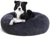 LuxusKollektion Hundebett Hundebett orthop&auml;disches rund L 80 x B 80 x H 20 cm