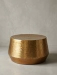 KADIMA DESIGN Couchtisch Couchtisch 60x36x60 cm Aluminium Beistelltisch Gold