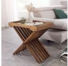 KADIMA DESIGN Beistelltisch Beistelltisch MUMBAI Massivholz Klapptisch...