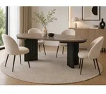 Beautysofa Esstisch PRESTIGE runder Design-Tisch ausziehbar &Oslash; 100&ndash;180 cm...