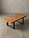 KADIMA DESIGN Couchtisch Moderner Couchtisch Mango Massivholz 105x40x55 cm...