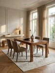 KADIMA DESIGN Esstisch Esszimmertisch MUMBAI 160x80x76 cm Massivholz Esstisch