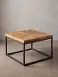 KADIMA DESIGN Couchtisch Couchtisch Mango Massivholz 55x40x55 cm Tisch mit