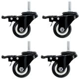 SCHMIDT systemprofile Profil 4x Lenkrolle mit Bremse M8 Transportrolle...