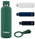 LuxusKollektion Thermoflasche Trinkflasche Edelstahl 500ml Olivgr&uuml;n