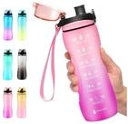 LuxusKollektion Trinkflasche Trinkflasche Zeitmarkierung Tritan BPAfrei 750 ml...