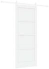 vidaXL Haust&uuml;r Schiebet&uuml;r ORKDAL 83 x 202 cm Massives Kiefernholz Wei&szlig; (1-St)