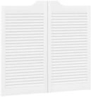 vidaXL Haust&uuml;r Schwingt&uuml;ren 90 x 40 cm Massives Kiefernholz Wei&szlig; (1-St)