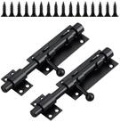 LuxusKollektion Bolzenriegel T&uuml;rriegel Bolzen 160mm Schwarz Edelstahl 2Stk