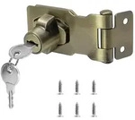 LuxusKollektion Vorh&auml;ngeschloss Schrank Schloss 100mm Bronzefarbe Rostfrei