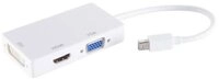 S-Conn Mini DisplayPort Adapter, HDMI/DVI/VGA, wei&szlig; HDMI-Adapter