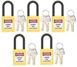 LuxusKollektion Vorh&auml;ngeschloss Sicherheitsvorh&auml;ngeschloss 5er Set 38mm Nylon