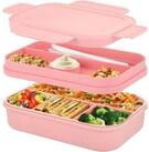 LuxusKollektion Lunchbox Lunchbox Bentobox 2000ml F&auml;cher Auslaufsicher Besteck...