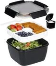 LuxusKollektion Lunchbox Lunchbox Bento Auslaufsicher 3 F&auml;cher Salatbeh&auml;lter...