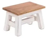 DESIGN DELIGHTS Hocker FUSSHOCKER Monte, 30x21cm(BxH), kleiner Holzhocker aus