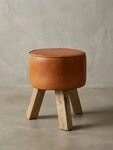 KADIMA DESIGN Sitzhocker Design Sitzhocker WL5.102 Holz 37x45x37 cm Modern...