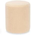 Giftdecor Polsterhocker Runder Sitzhocker Teddy, &Oslash; 32 cm